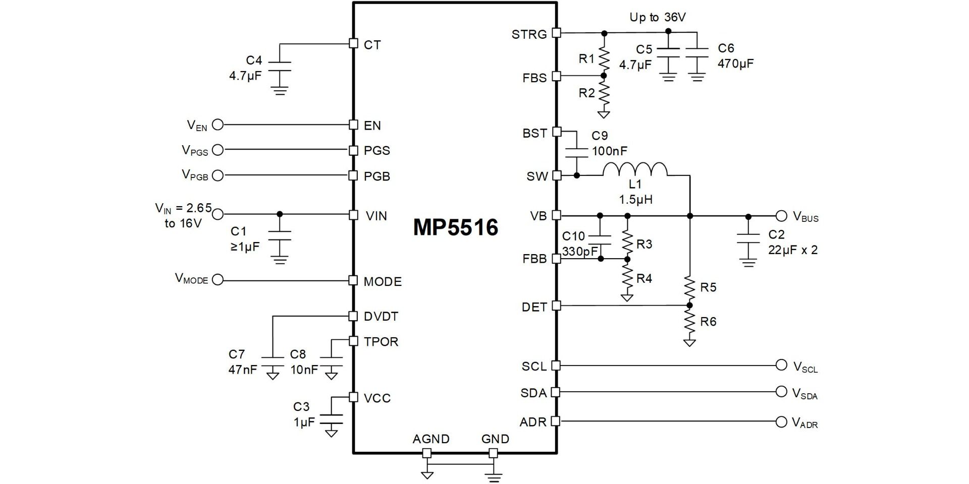 MPQ4487-AEC1 | 36V, 6A, Step-Down Converter with Programmable