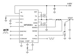 MP2908A | Controllers | 4V-60V Input, Current Mode, Synchronous Step ...