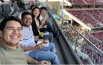 MPS Interns enjoying a game at the MPS Suite - Levi's stadium