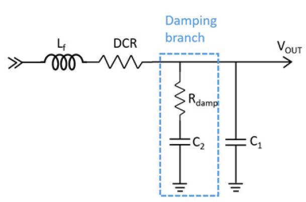 Figure 5. Second Stage LC Filter with Parallel Damping Branch